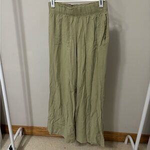 H&M Elastic cotton/linen pant